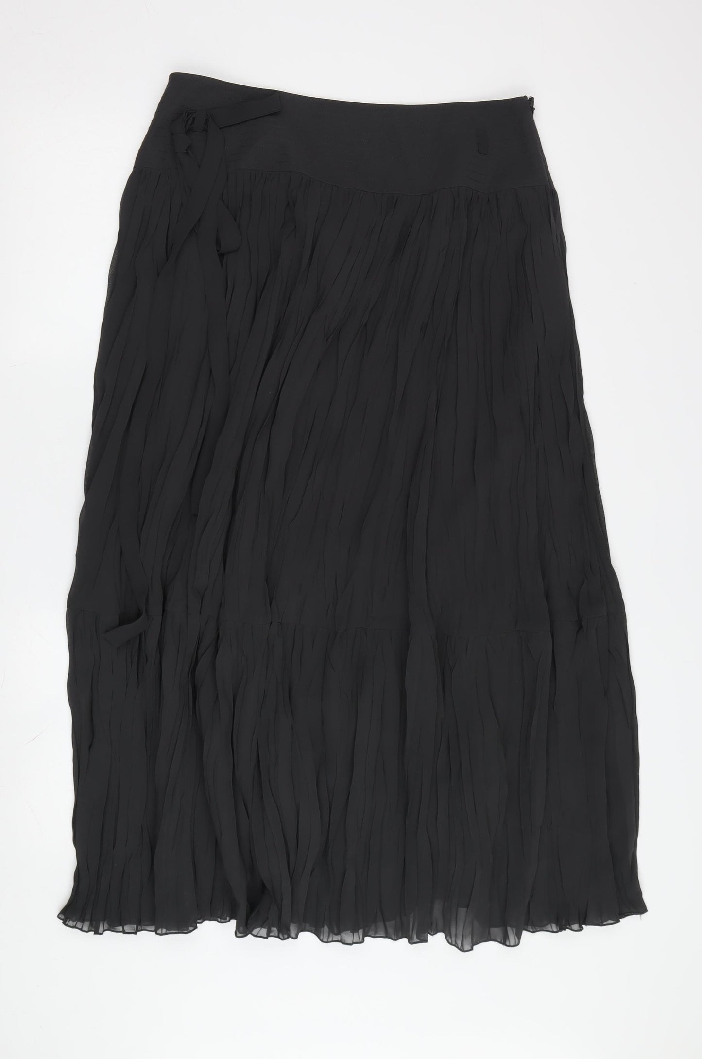 Windsmoor Women's Black Pleated Midi Skirt Size 10