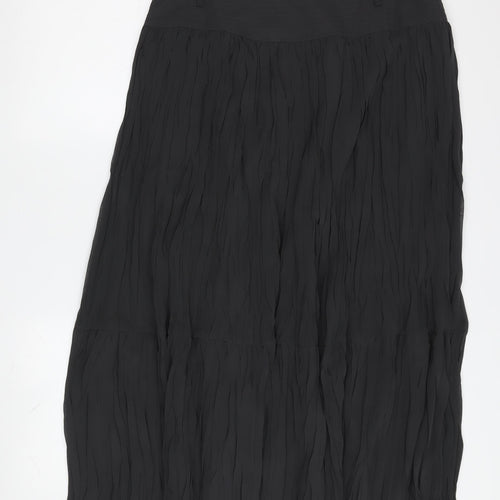 Windsmoor Women's Black Pleated Midi Skirt Size 10
