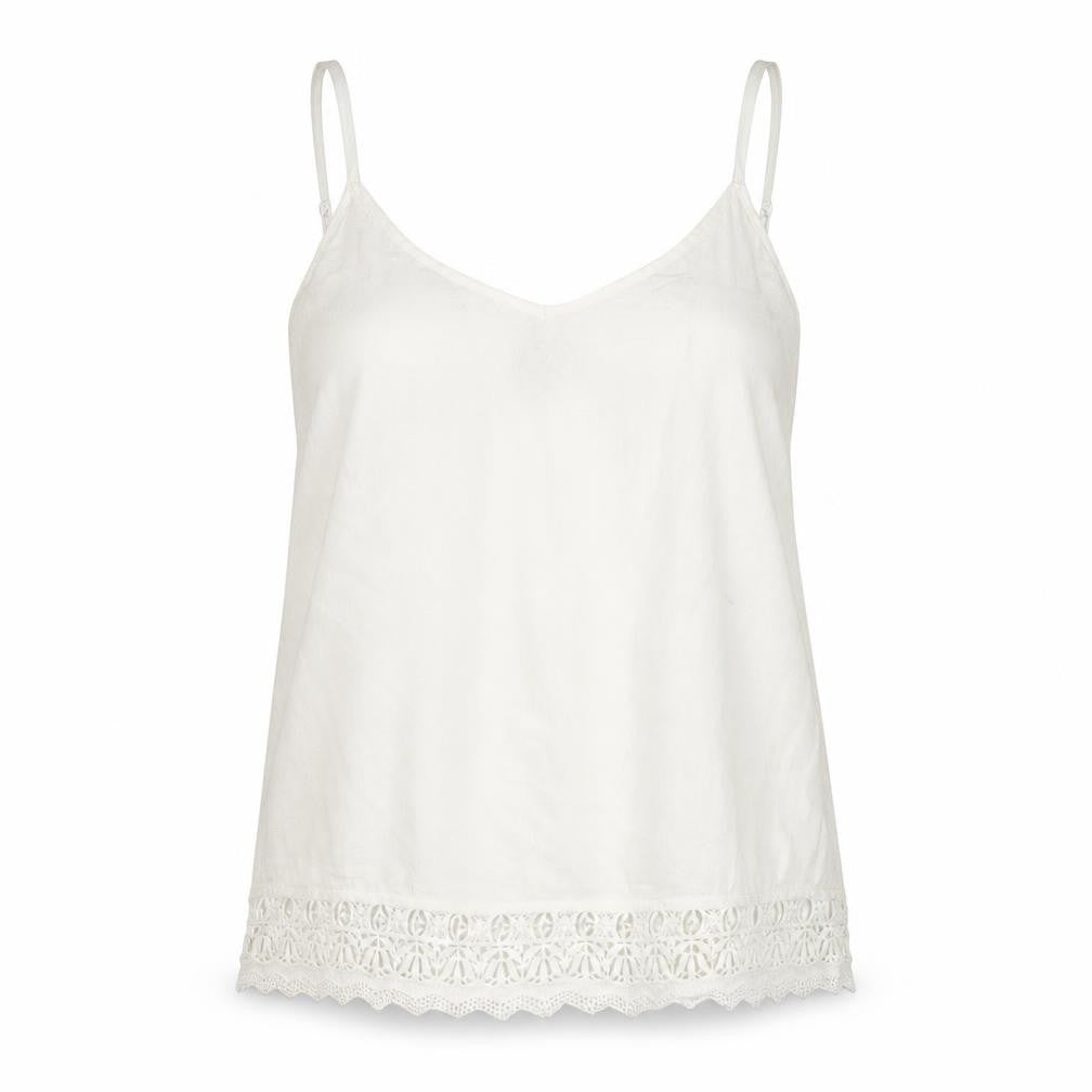 FatFace Women’s Ivory Camisole Tank Top Size 10