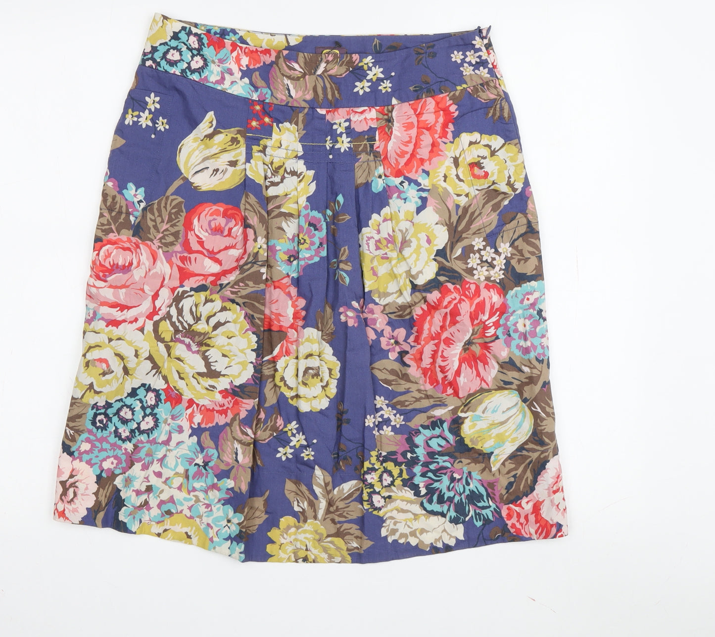 Joules Women's Multicoloured Floral A-Line Skirt Size 8