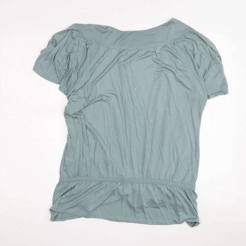 Ted Baker Women's Green Cropped Blouse Size 16