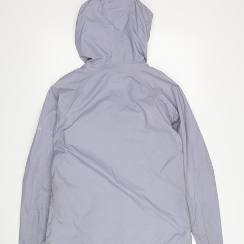 Regatta Women's Grey Hooded Rain Coat Size 10