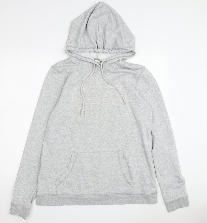 Roxy Women's Grey Pullover Hoodie Medium