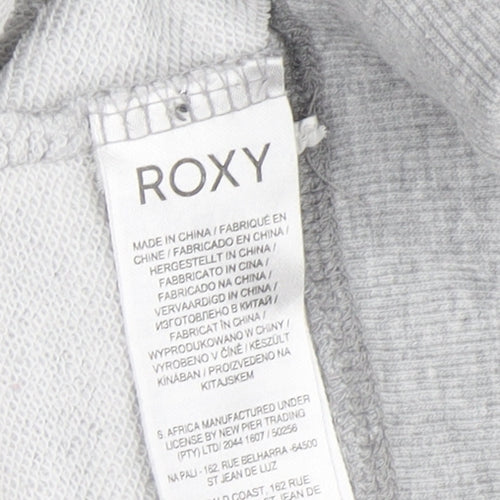 Roxy Women's Grey Pullover Hoodie Medium