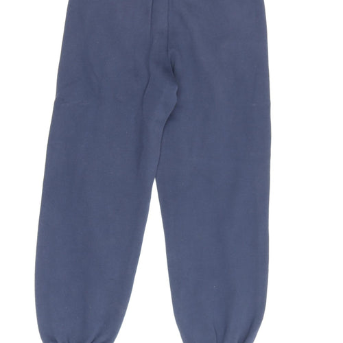 Puma Boys Blue Jogger Trousers Cotton Blend Size 8
