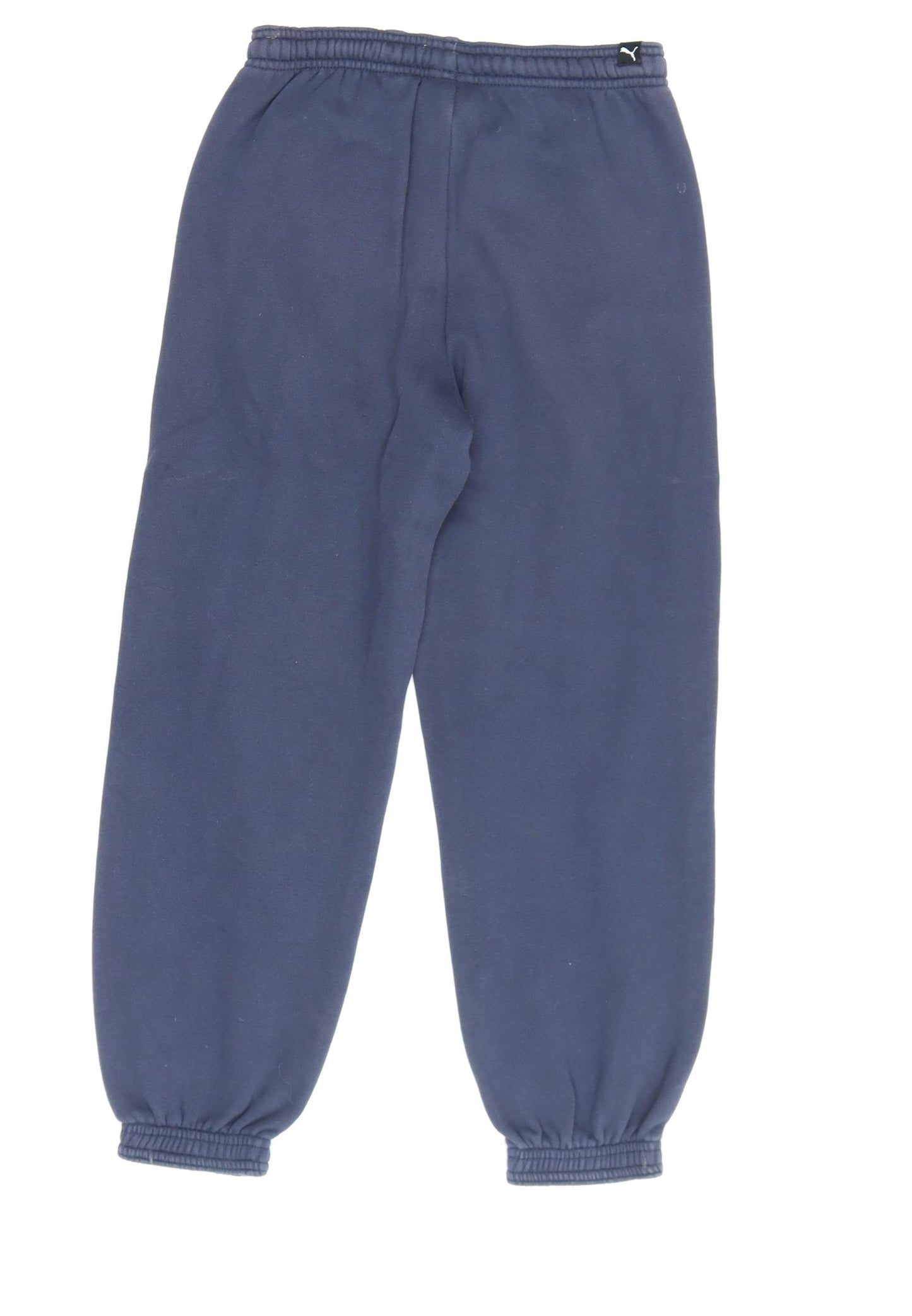Puma Boys Blue Jogger Trousers Cotton Blend Size 8