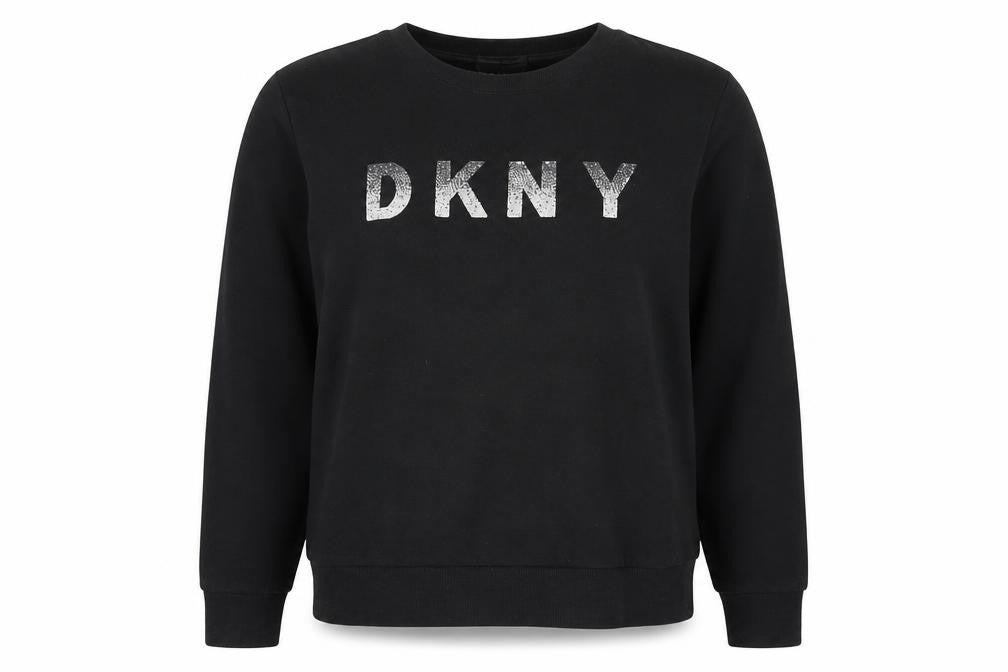 DKNY Women's Black Pullover Sweatshirt M