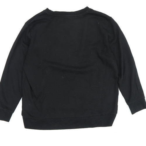 DKNY Women's Black Pullover Sweatshirt M