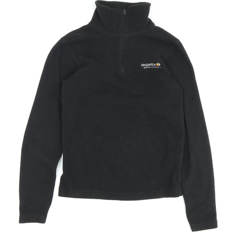 Regatta Boys Black Fleece Half-Zip Sweatshirt Size 6