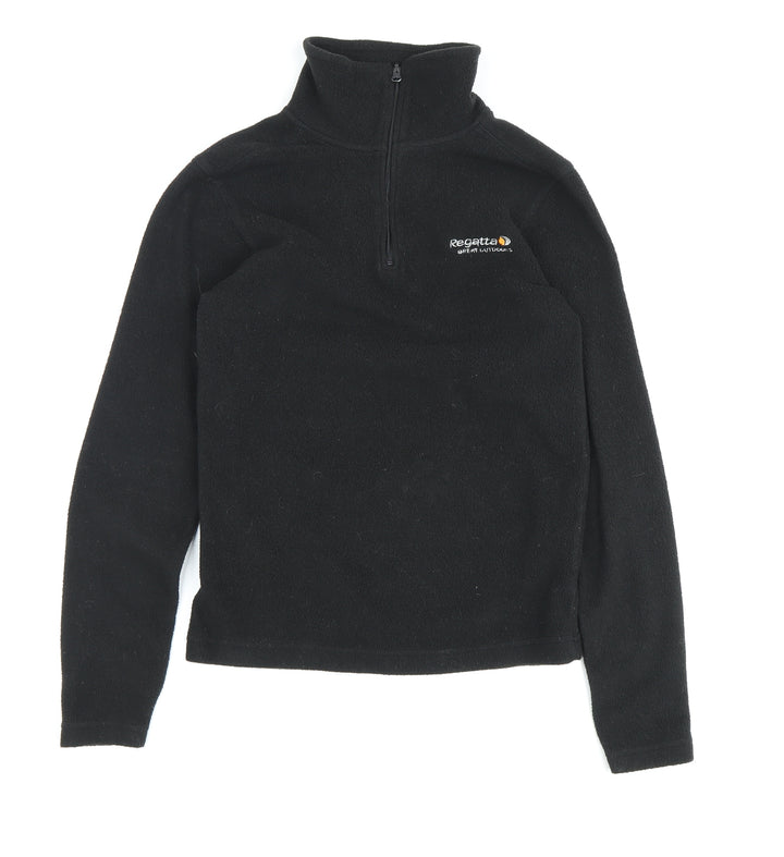 Regatta Boys Black Fleece Half-Zip Sweatshirt Size 6