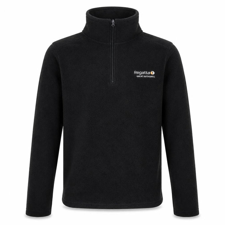 Regatta Boys Black Fleece Half-Zip Sweatshirt Size 6