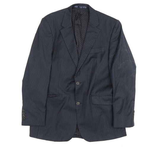 Jasper Conran Men's Blue Striped Suit Jacket 38R