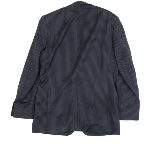Jasper Conran Men's Blue Striped Suit Jacket 38R