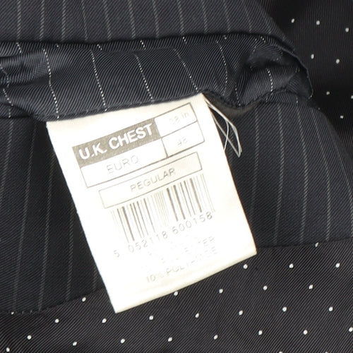 Jasper Conran Men's Blue Striped Suit Jacket 38R