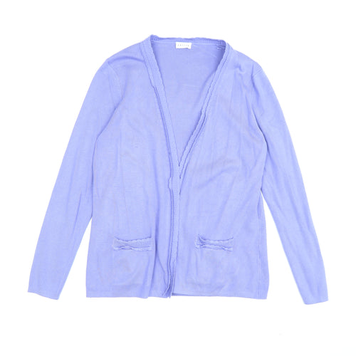 Eastex Women's Purple V-Neck Cardigan Size 10