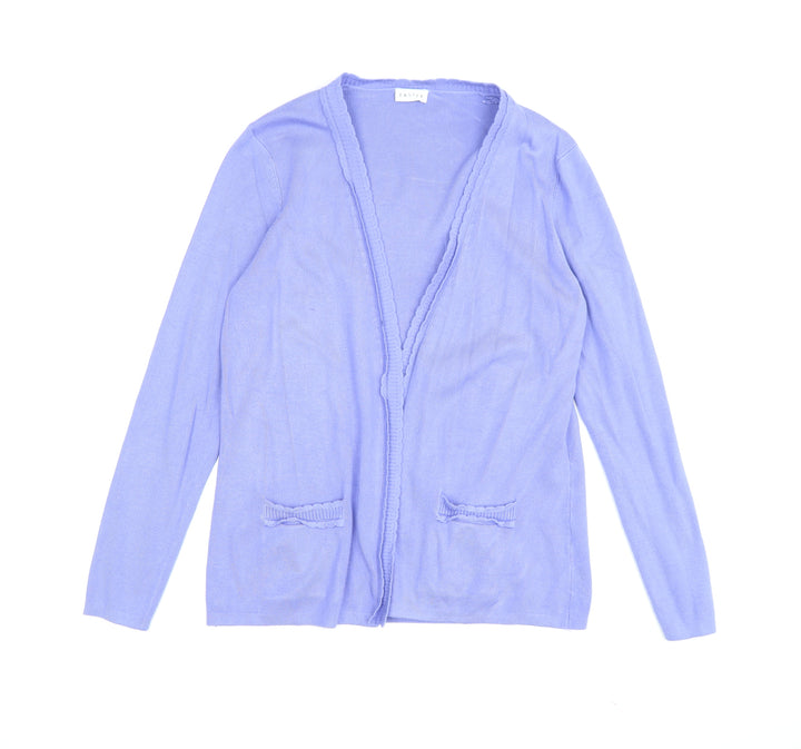 Eastex Women's Purple V-Neck Cardigan Size 10
