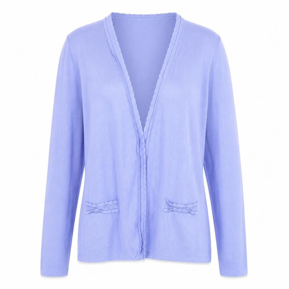 Eastex Women's Purple V-Neck Cardigan Size 10