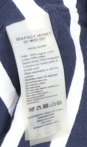 RAIN Women's Green Rain Coat, Hooded, Size 12, Organic Cotton