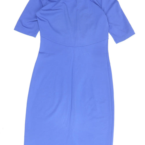 Jigsaw Women's Blue Sheath Dress, Size S, Half Sleeve