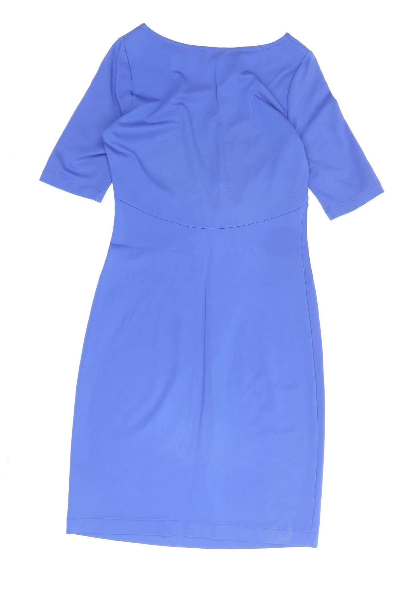 Jigsaw Women's Blue Sheath Dress, Size S, Half Sleeve
