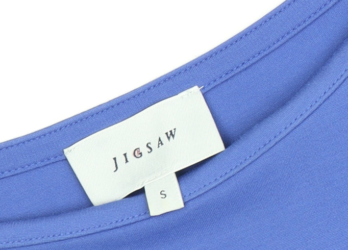 Jigsaw Women's Blue Sheath Dress, Size S, Half Sleeve