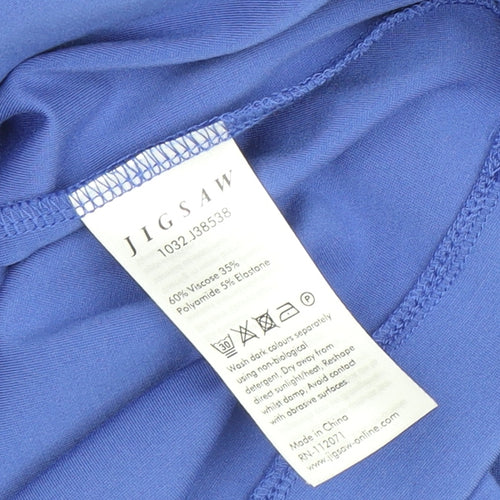 Jigsaw Women's Blue Sheath Dress, Size S, Half Sleeve