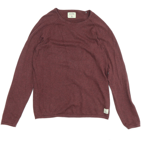 Jack & Jones Red Wool Men's S Pullover Jumper