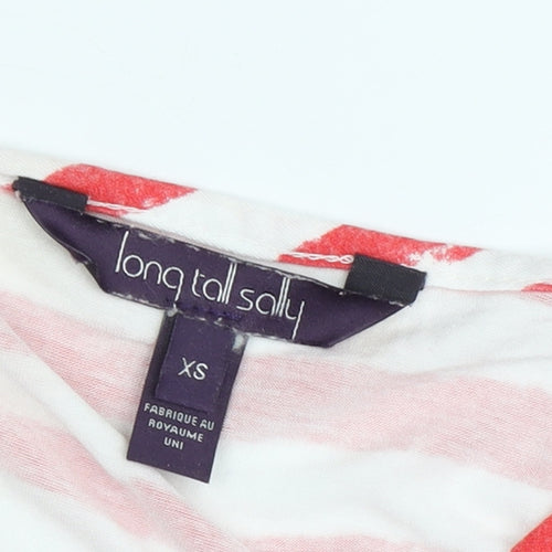 Long Tall Sally Women's Striped Multicoloured T-Shirt XS