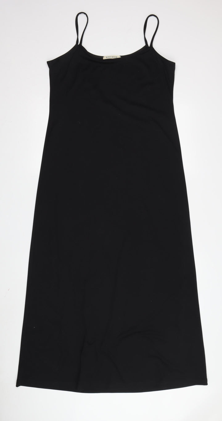Windsmoor Women's Black Size 14 Sleeveless Slip Dress