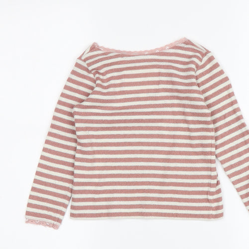 Boden Girls Multicoloured Jumper, Size 2-3, Glitter Stripes