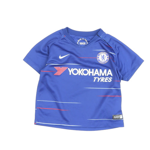Nike Football Blue Jersey T-Shirt, Unisex 12-18 Months
