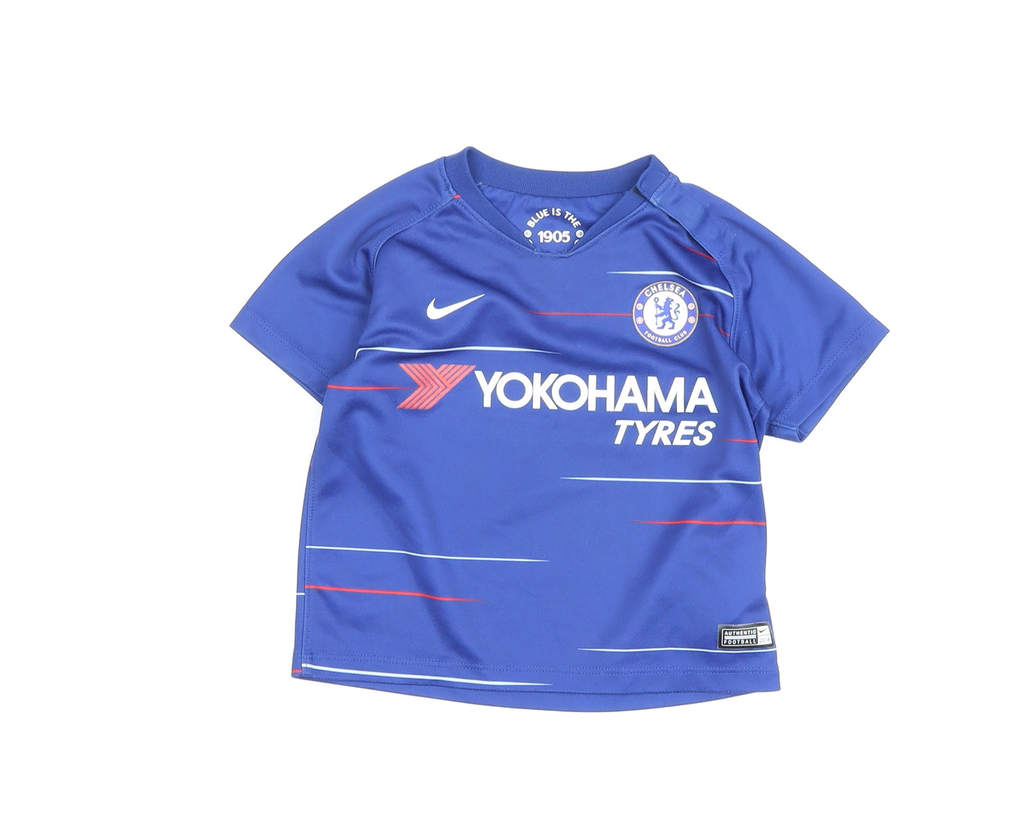 Nike Football Blue Jersey T-Shirt, Unisex 12-18 Months