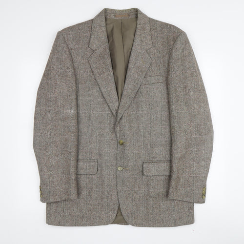 Centaur Men's Brown Tweed Blazer, Size 40 Regular