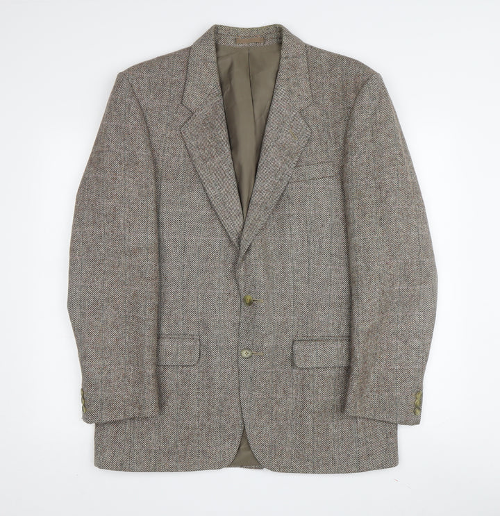 Centaur Men's Brown Tweed Blazer, Size 40 Regular