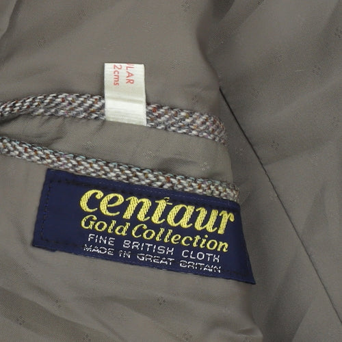 Centaur Men's Brown Tweed Blazer, Size 40 Regular