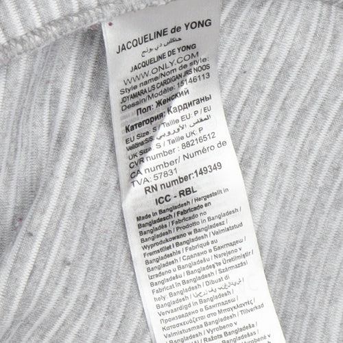 Jacqueline de Yong Women's Grey Cardigan - Size S, Cotton