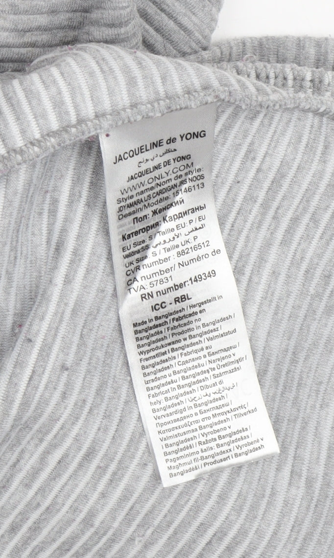 Jacqueline de Yong Women's Grey Cardigan - Size S, Cotton