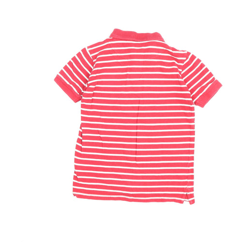 Ben Sherman Boys Red Striped Polo Shirt 8-9 Years Casual Wear