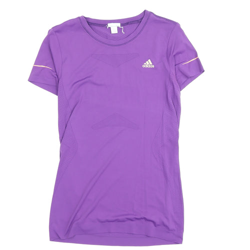 Adidas Women's Purple Short Sleeve Athletic T-Shirt