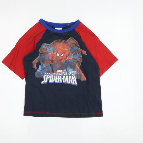 Marvel Boys Blue Red Spider-Man T-Shirt 7-8 Years