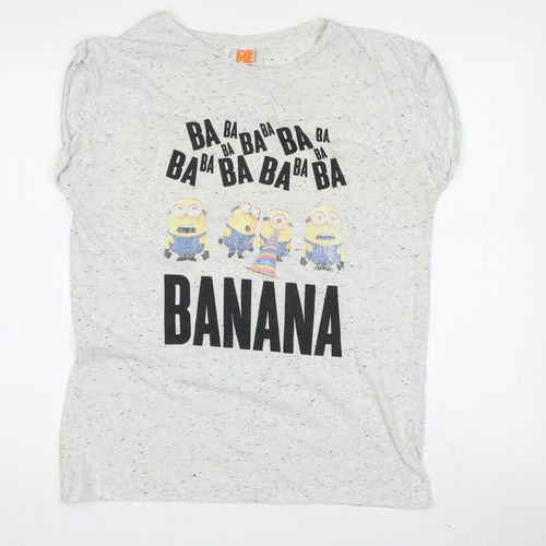 Despicable Me Women's Grey Minion T-Shirt, Size 12