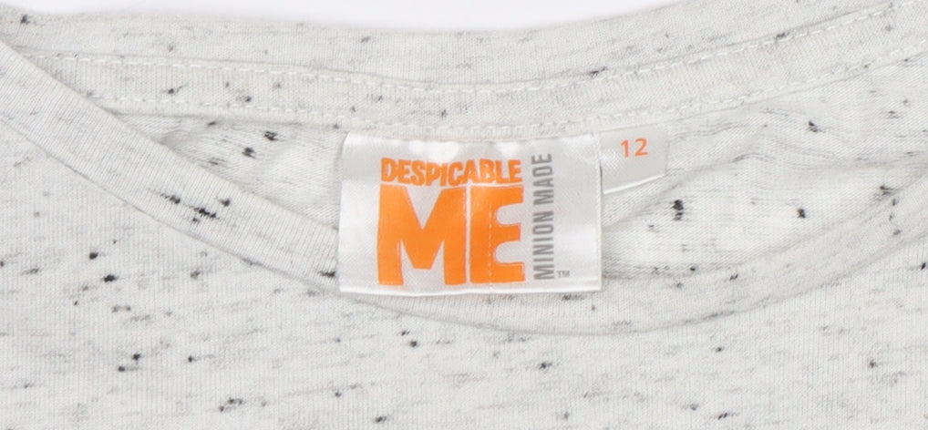 Despicable Me Women's Grey Minion T-Shirt, Size 12