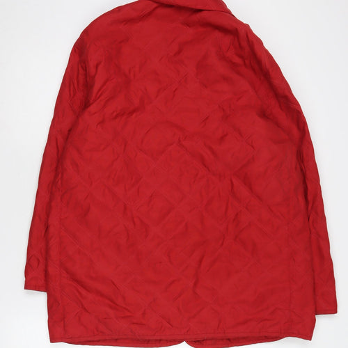 St. Bernard Women's Red Quilted Coat Size 12