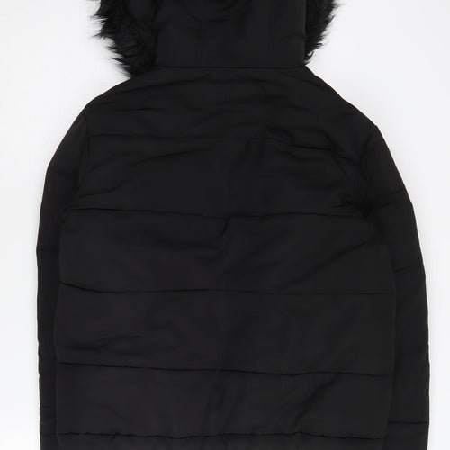 Pink Soda Sport Women's Black Puffer Jacket Size 8