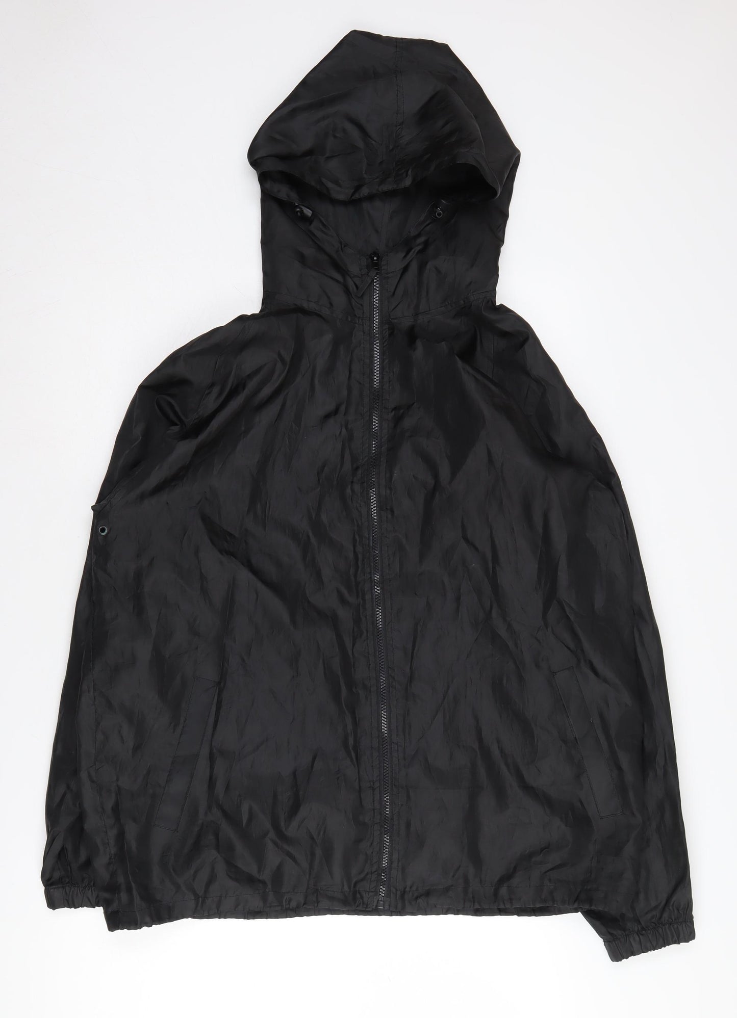 Outdoor Sportswear Men's Black Hooded Windbreaker M