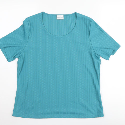 Eastex Women's Blue Knit T-Shirt Size 14