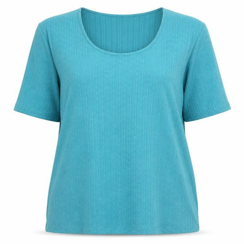 Eastex Women's Blue Knit T-Shirt Size 14