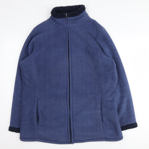 Bonmarché Women's M Blue Herringbone Jacket