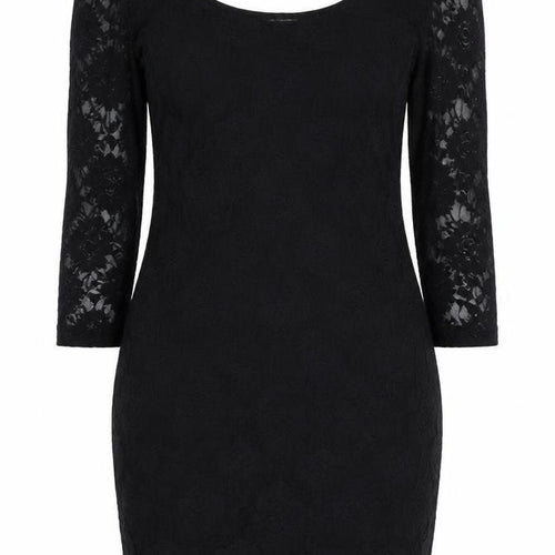 H&M Women's Black Lace Bodycon Dress Size 6