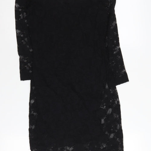 H&M Women's Black Lace Bodycon Dress Size 6